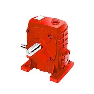 Industrial vertical reducer gearbox with solid output shaft for heavy duty applications